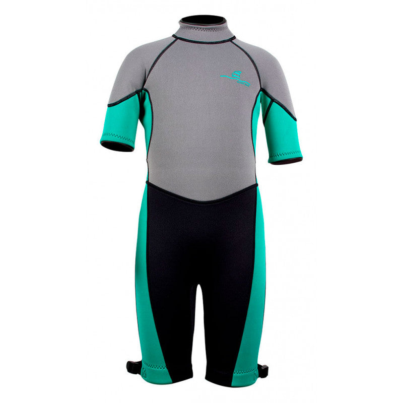 Neoprenanzug OcenB 3mm Jungen türkis, kurz 6Y