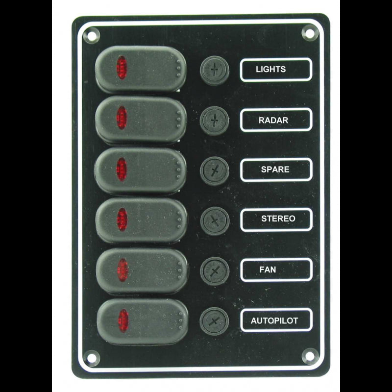 Waterproof contact panel w/3 cont.