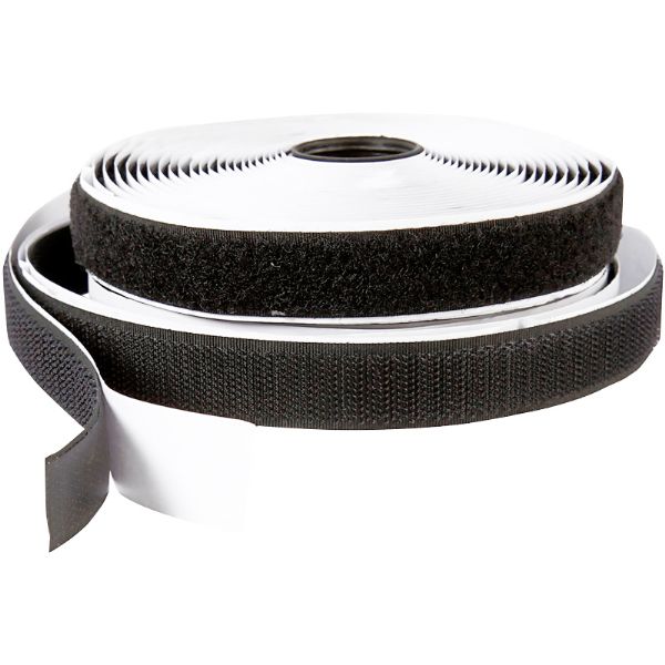 Velcro white (Hook & Loop) w/glue 20 mm x 25 m