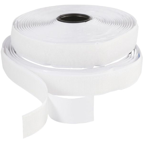 Velcro white (Hook & Loop) w/glue 20 mm x 25 m