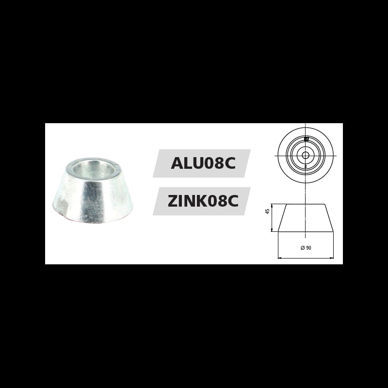 Vetus Zinkanode Typ 8