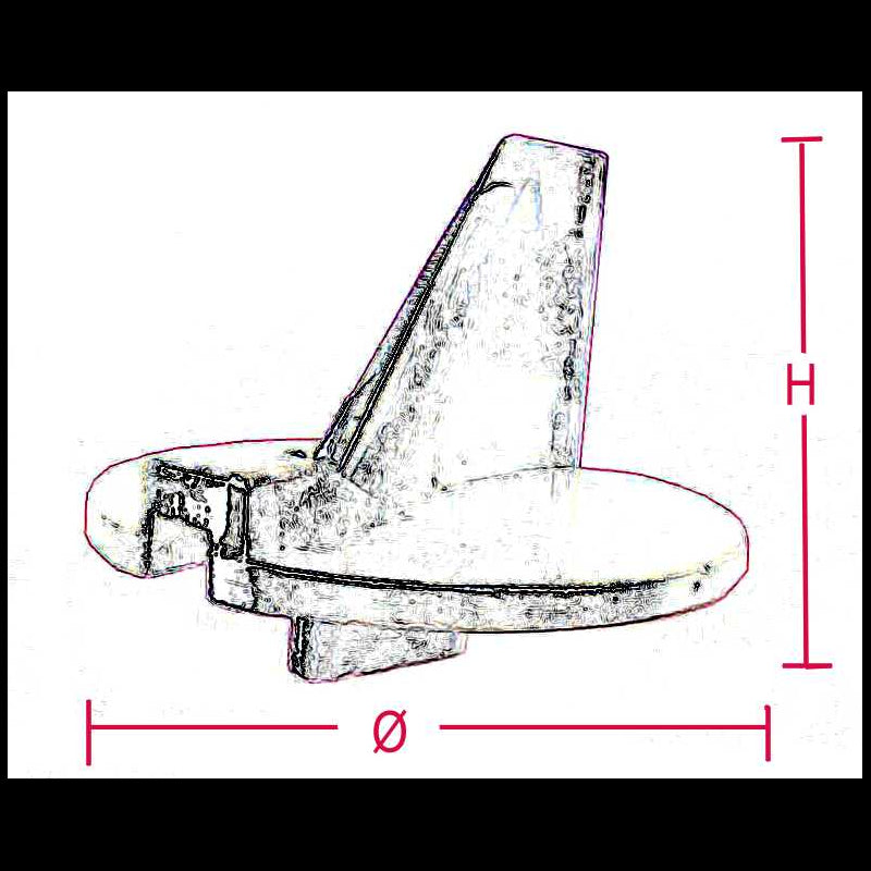 Zink für Yamaha 115-125 PS