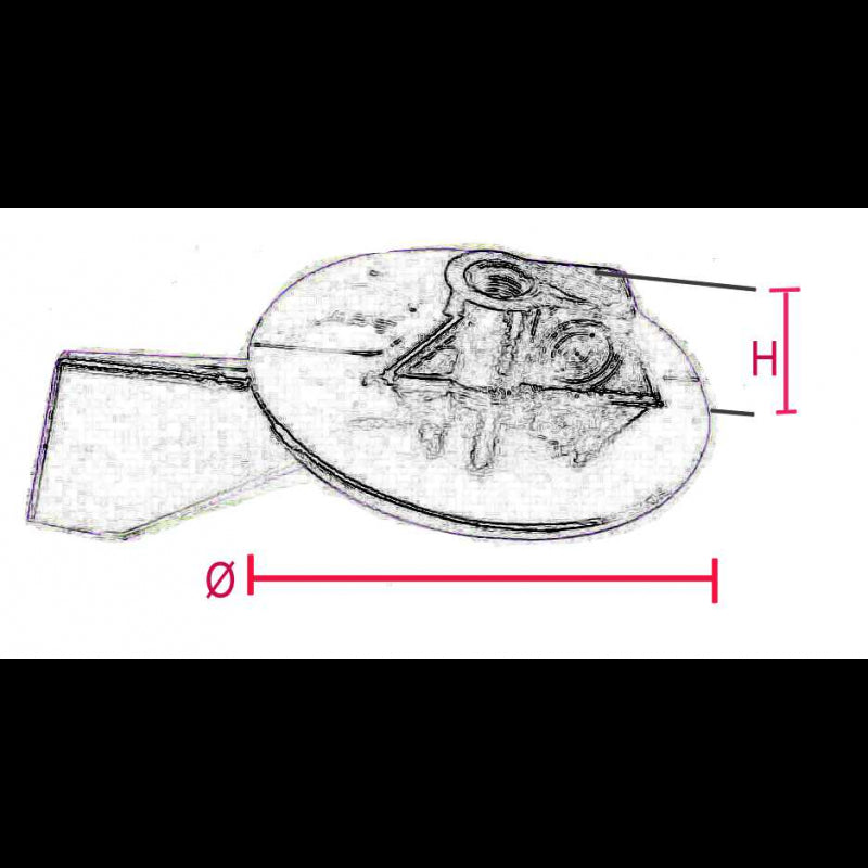 Zink f/Yamaha 60F,70B,80A,90A