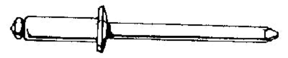 Popnitte monel 3.2x6.0mm -10 stk.