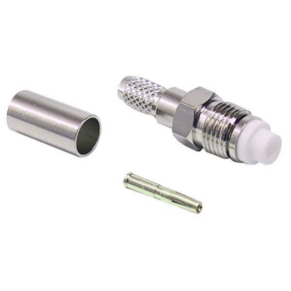 Plug FME female t/crimp on RG58