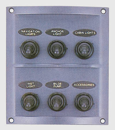 Electrical panel 6 contact w/rubber