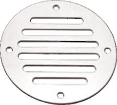 Ventilation grille Ø 63mm flat stainless
