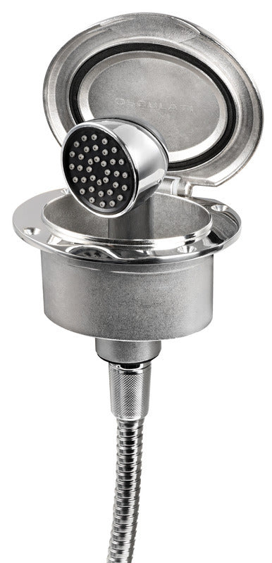 Elissa-Deckdusche mit Keji-Dusche, Edelstahlschlauch 2,5 m