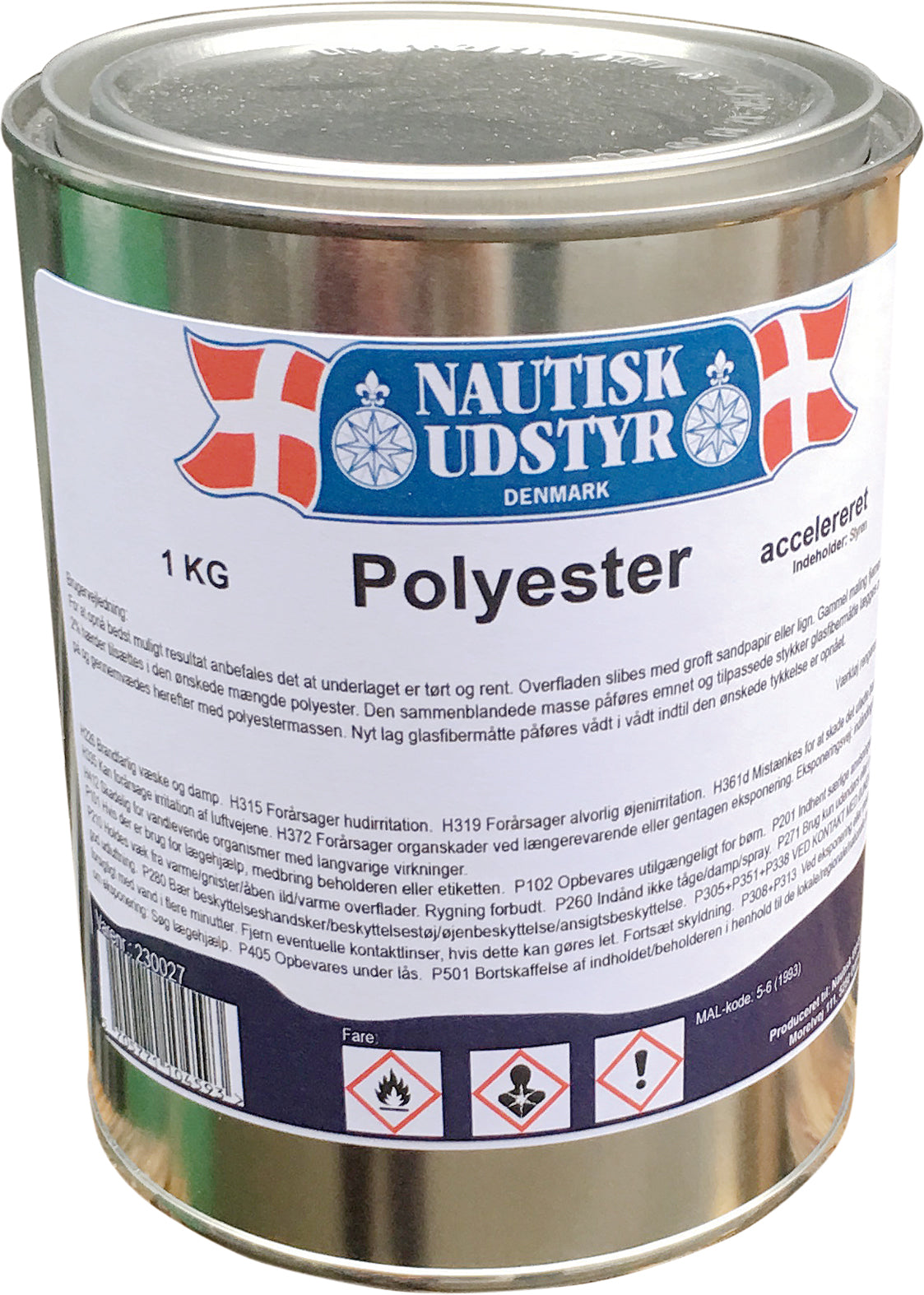 Polyester 1 kg excl. hærder