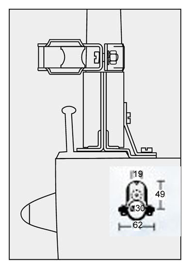Zepterblock Rf. 30mm außen