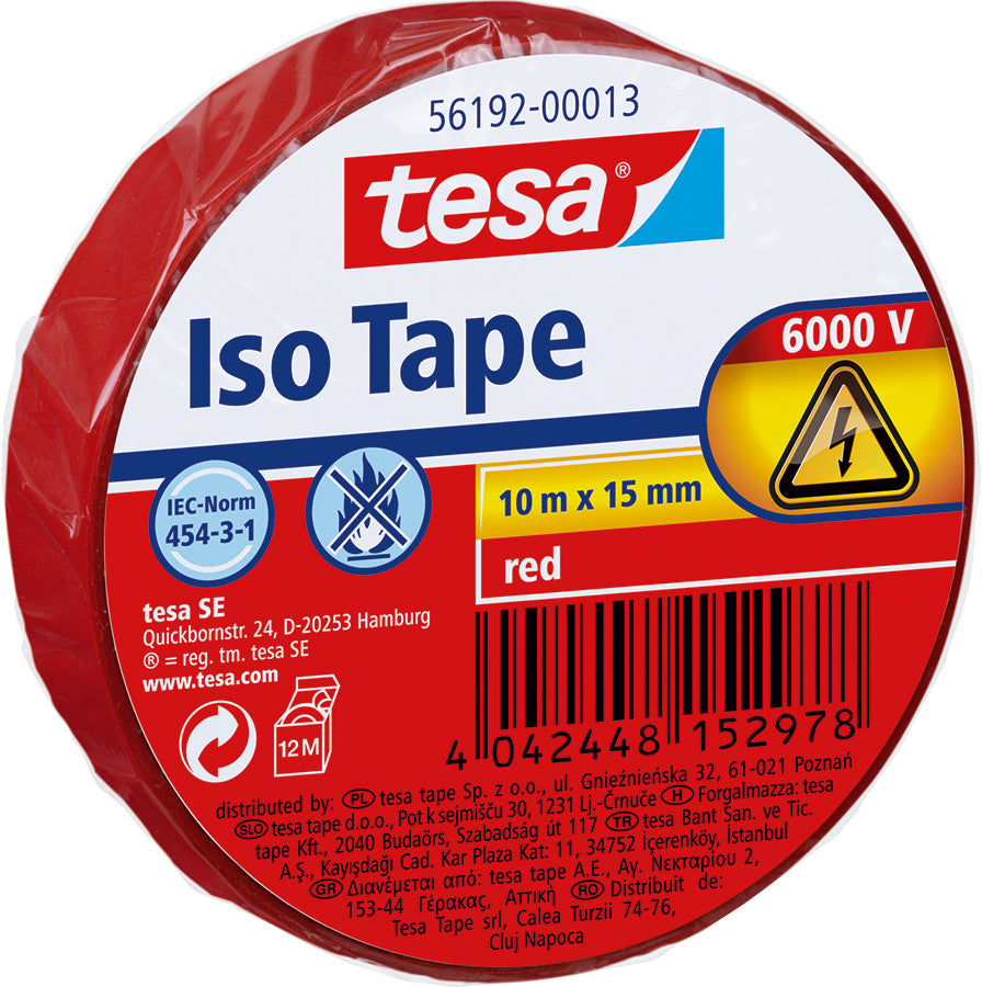 Isolierband rot 15mm x 10m