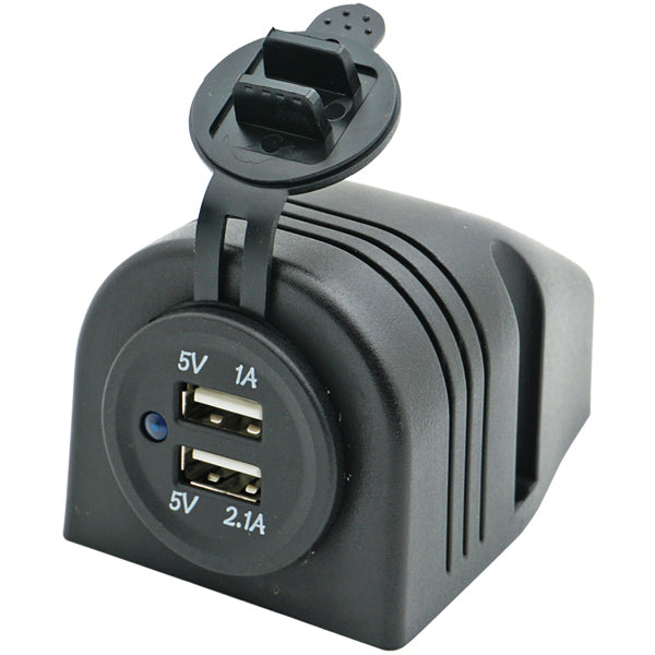 Schalttafel mit doppeltem USB-Anschluss