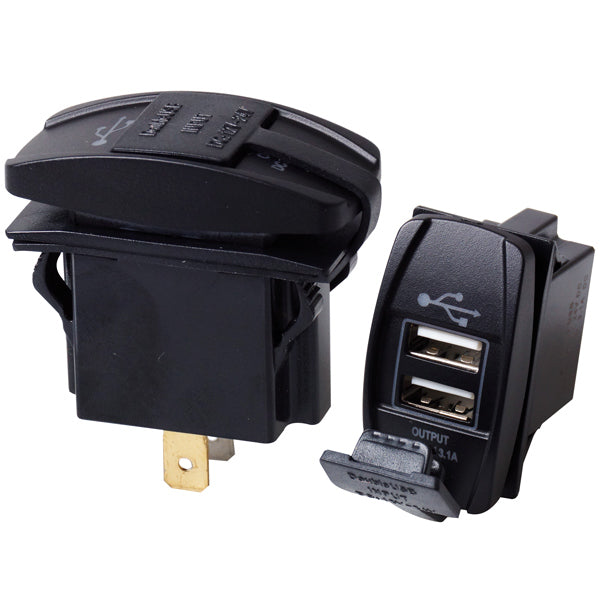 Waterproof contact with 2 sockets