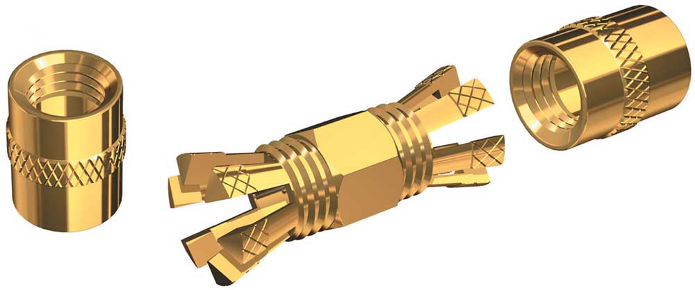 VHF connector gold splice cable without soldering