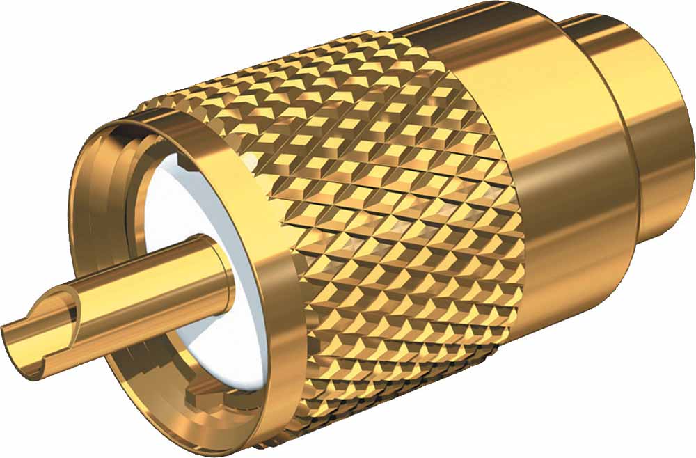 VHF plug gold adapter/socket/seal lodn.