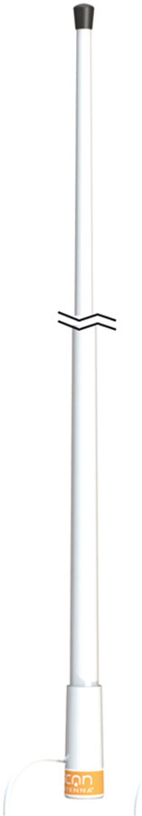 VHF Antenne 54 - 1 tomme omløber - 4 dB, med 10/20 m RG58 Kabel – IP66, Maritim