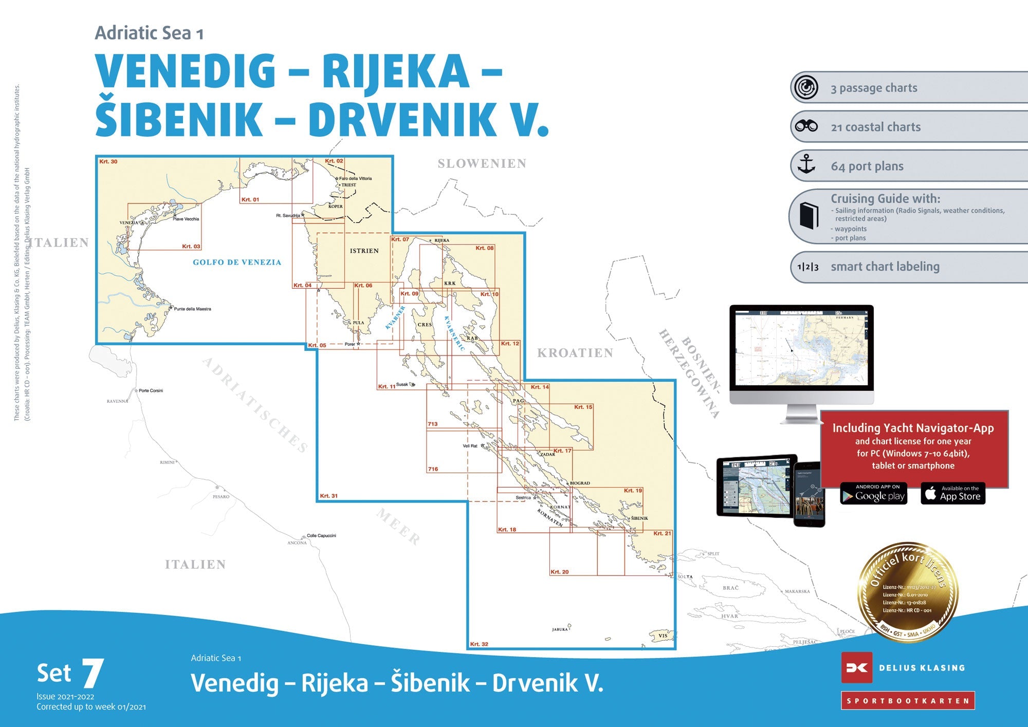 Chart Satz 7 Adria 1
