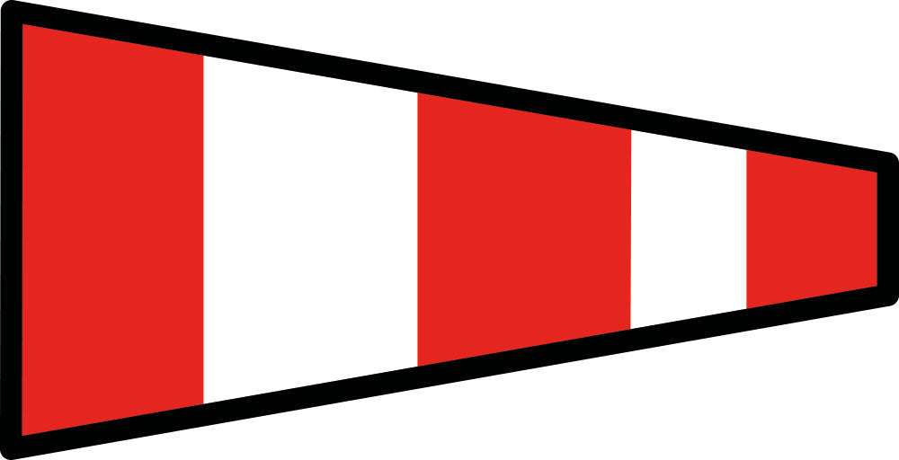 Signalflag vævet 30x45cm 0