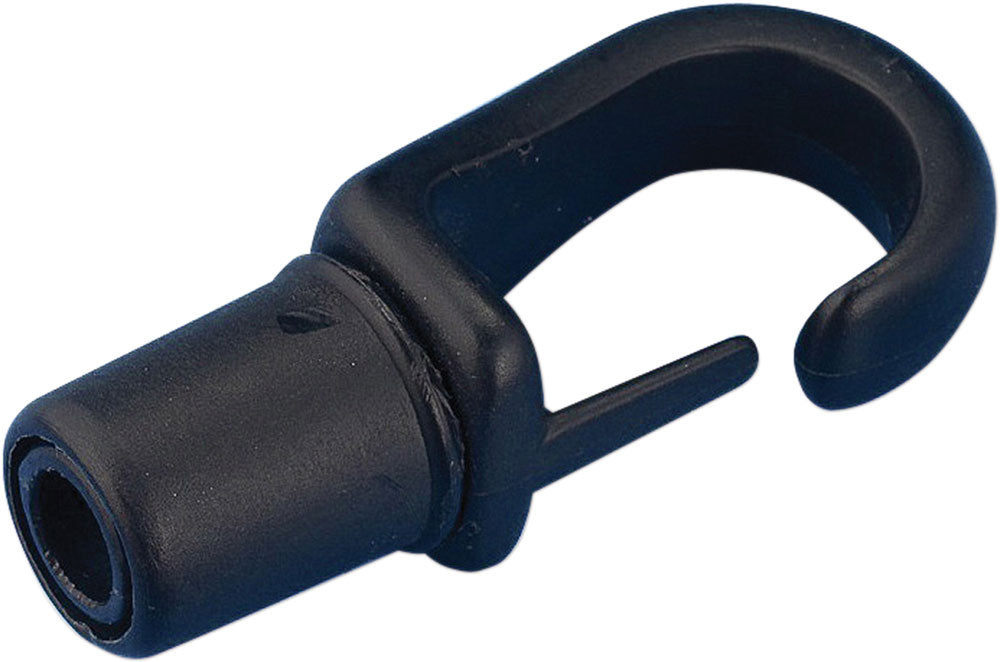 Hook nylon black 5-6mm elastic 2-pcs