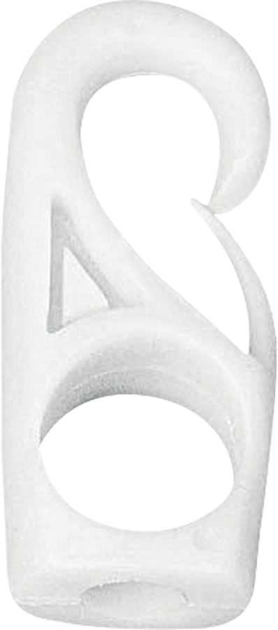 Hook nylon white Ø 6mm 2 pcs.