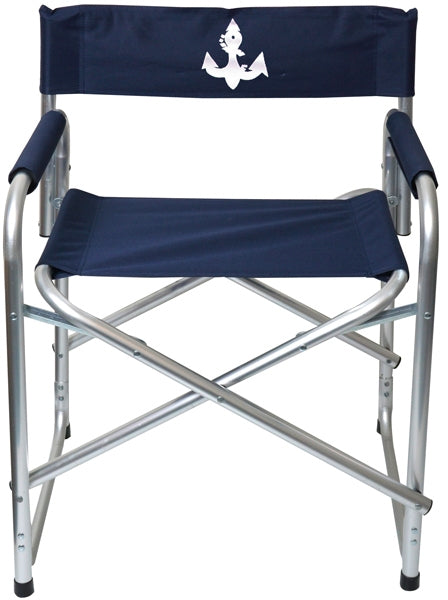 Deck chair wide blue cover