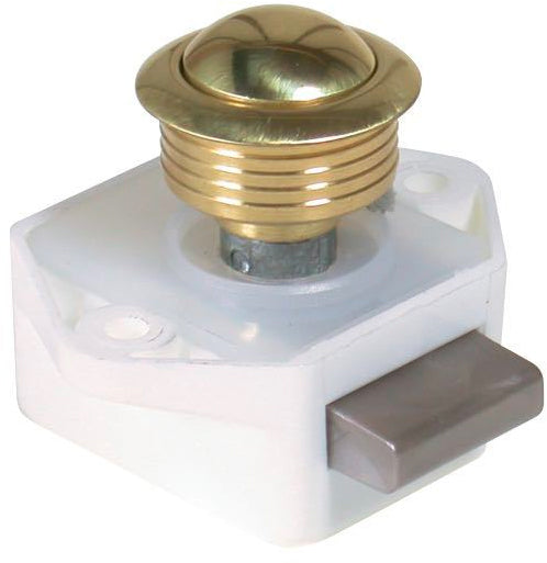 Push lock for doors/cabinets chrome-plated 16mm Br