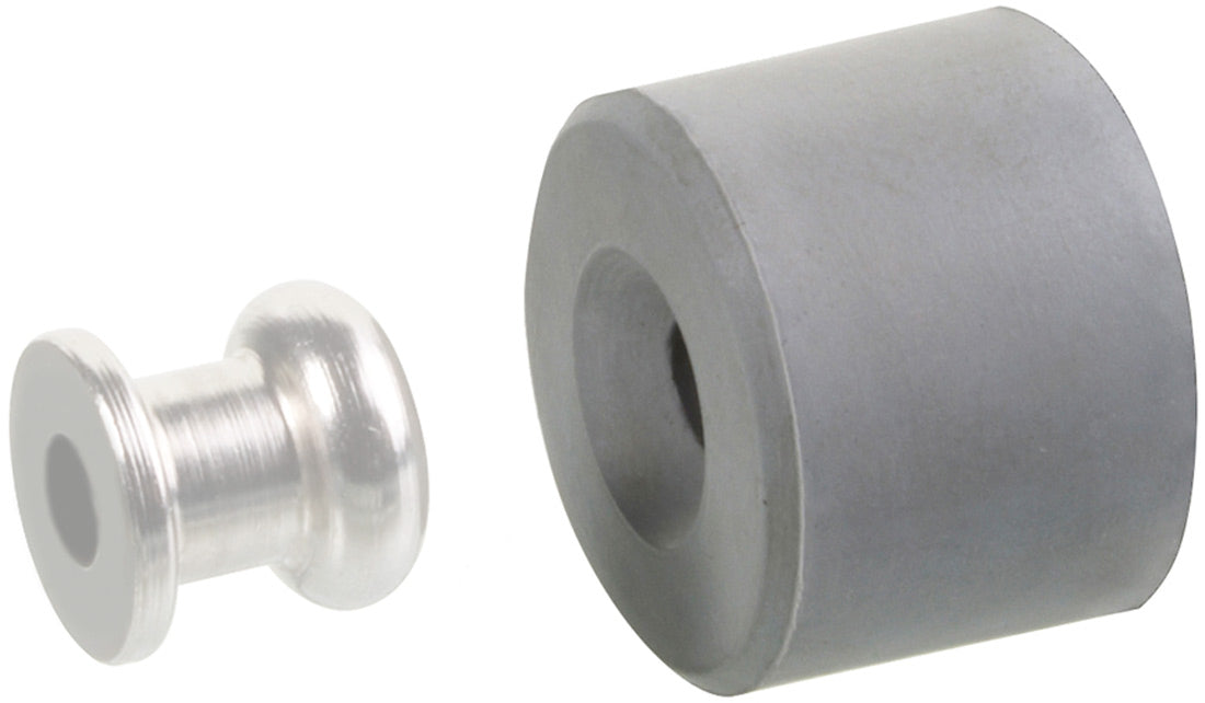 Button 10mm t. door stopper gray rubber