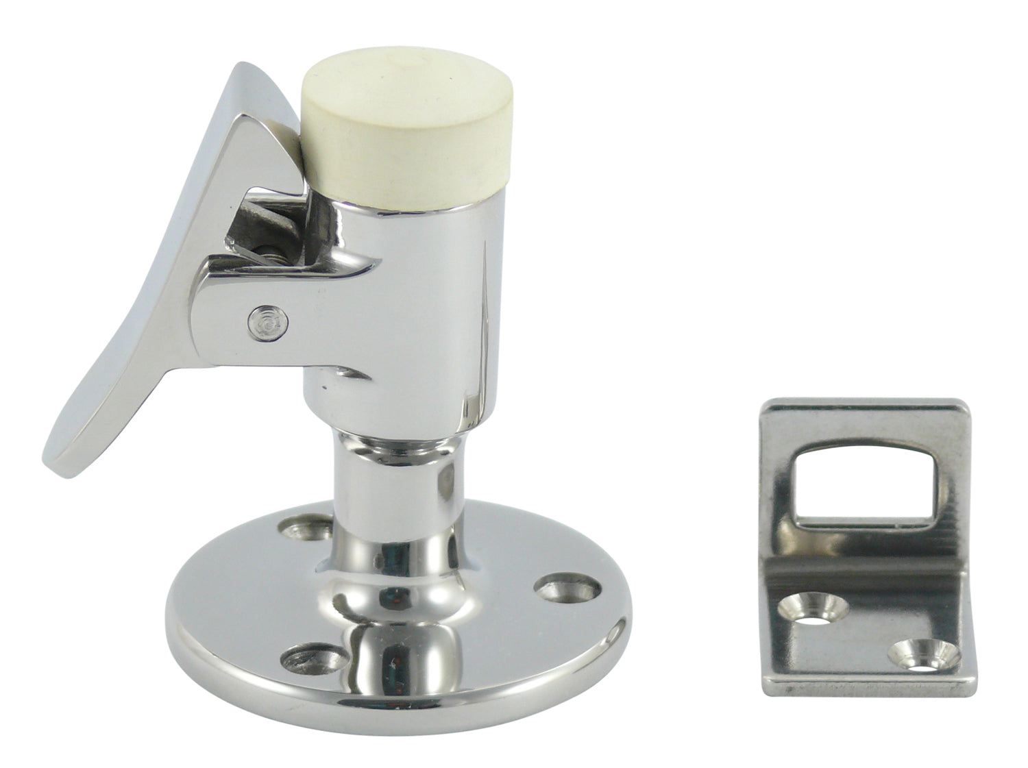 Door holder w/hook stainless steel L.67mm