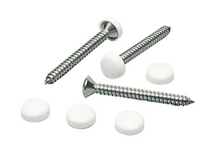 Zierkopf 4,8 - 6,0mm weiß 10-tlg