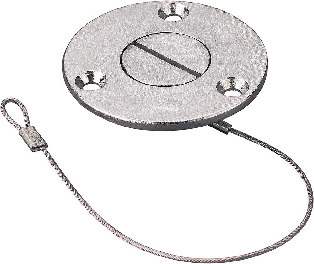 Stopfen f/Bodenstopfen Edelstahl 55mm