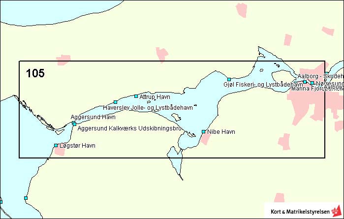 Chart DA 105 Limfjorden Ålborg-Løgstør