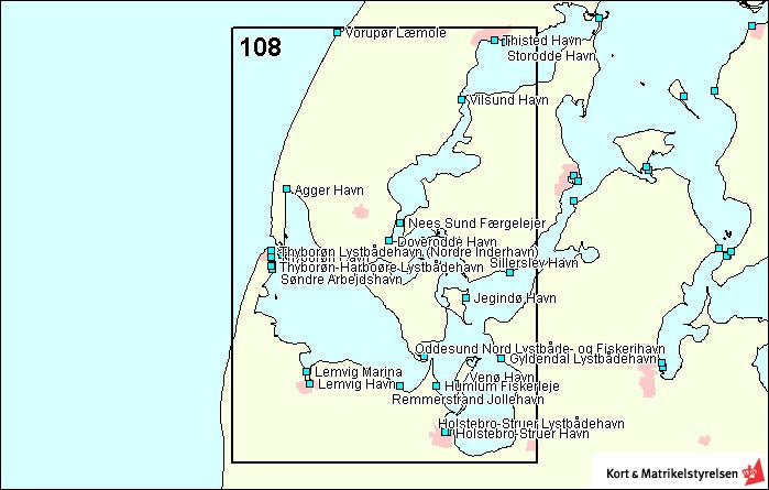 Chart DA 108 Limfjorden Thyborøn-Mors