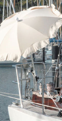 Parasol Ø 150cm creme