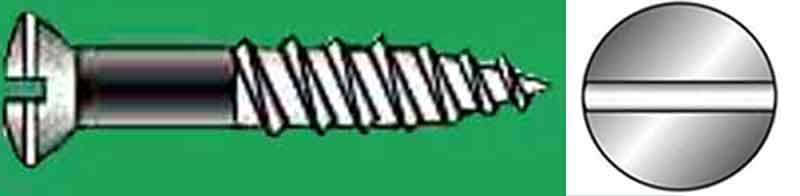 Wood screw LH A4 M6x60 3/pc