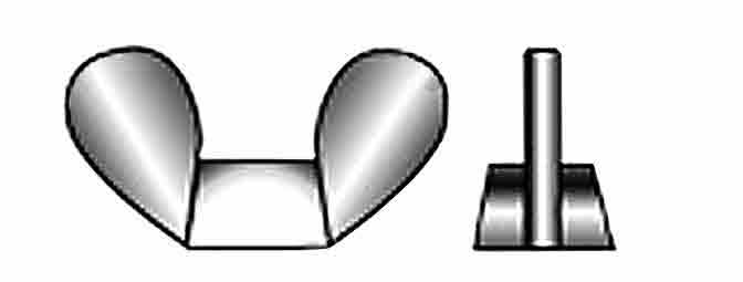 Flügelmutter RF M5 4/Stk