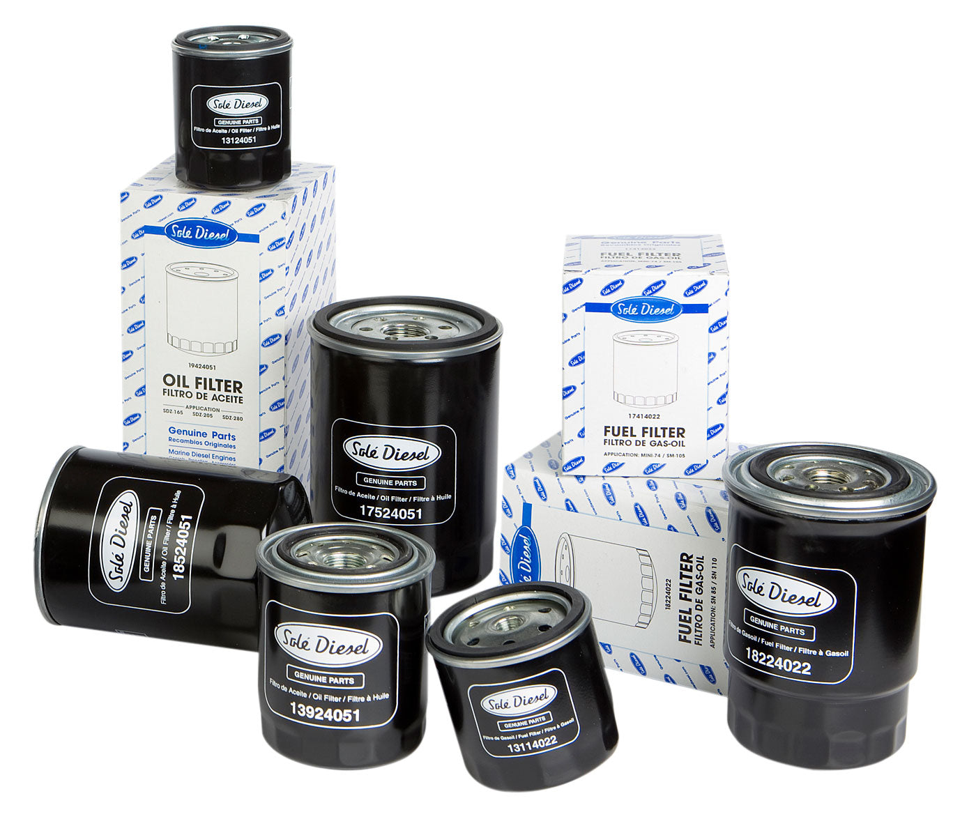 Sole Oliefilter M 11/17/26/29/33/34/42/48