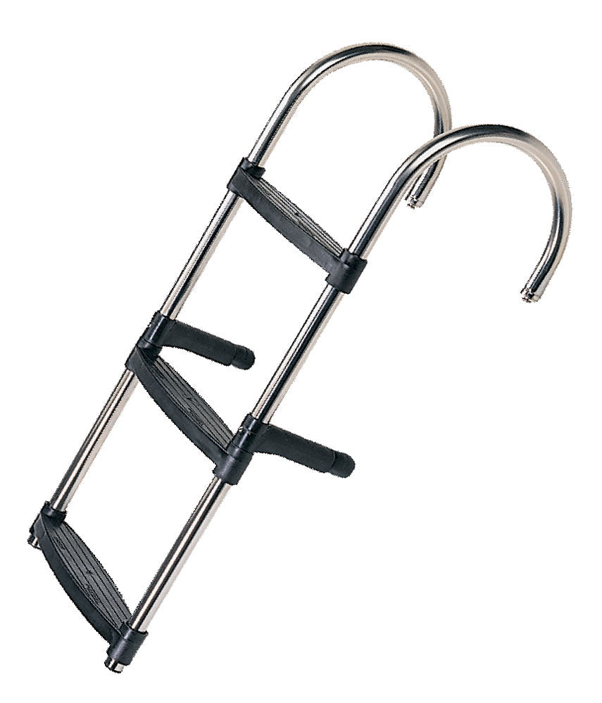 Badeleider rustfri stål 3-trin plast