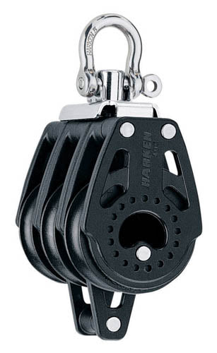 Harken Carbo Blok 40 mm triple, swivel, female swivel