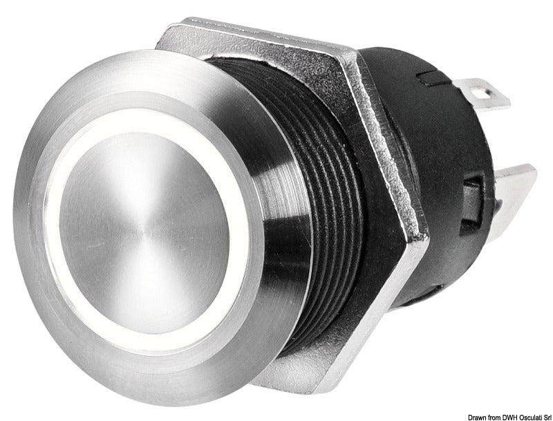Hupenschalter LED Blau Ø 19mm