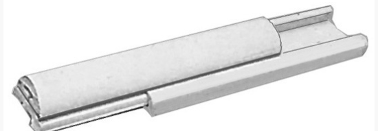 Weiße ABS-Klemme 30 mm