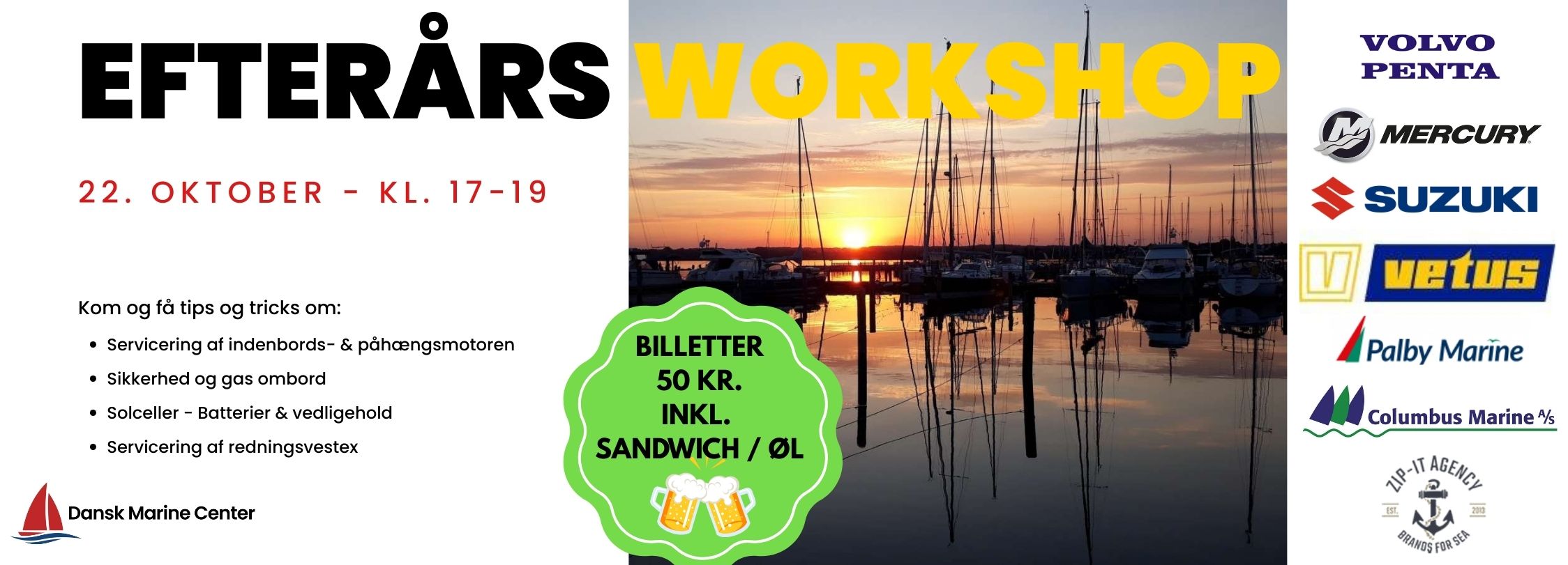 EFTERÅRS WORKSHOP hos Dansk Marine Center i Aalborg