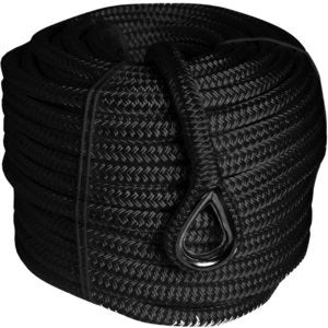 Liros Porto 16mm sort 30m ankerline
