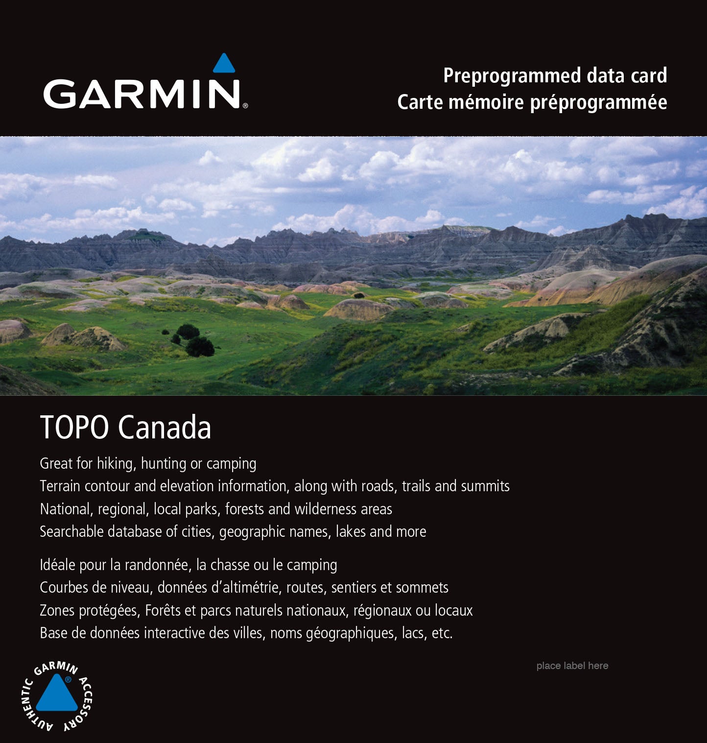 Garmin microSD/SD card: TOPO Canada - ALL