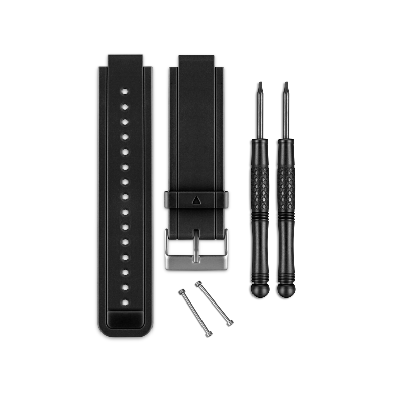 Garmin Strap, black silicone (vívoactive®)