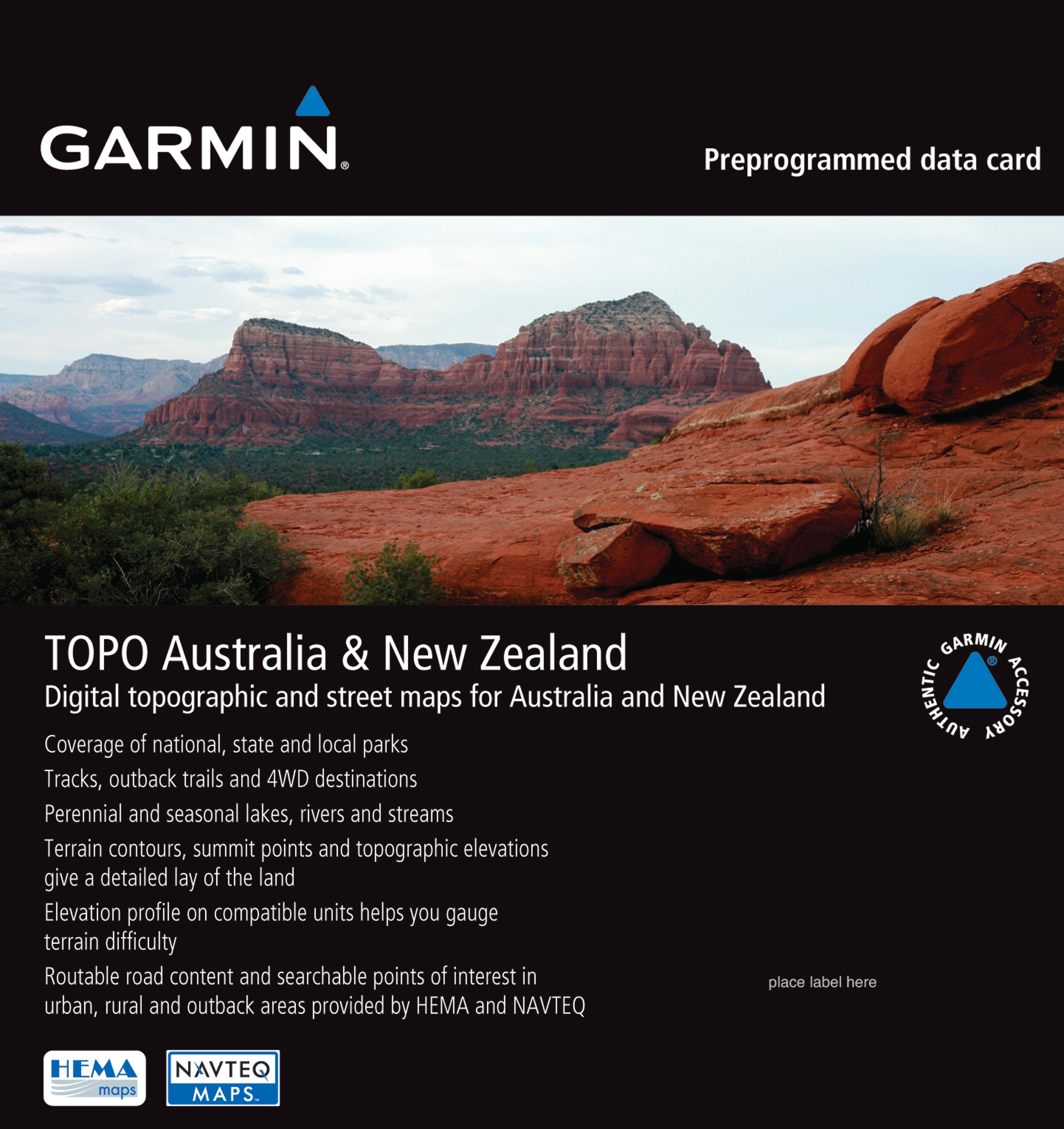 Garmin TOPO Australia &amp; New Zealand microSD™/SD™ card