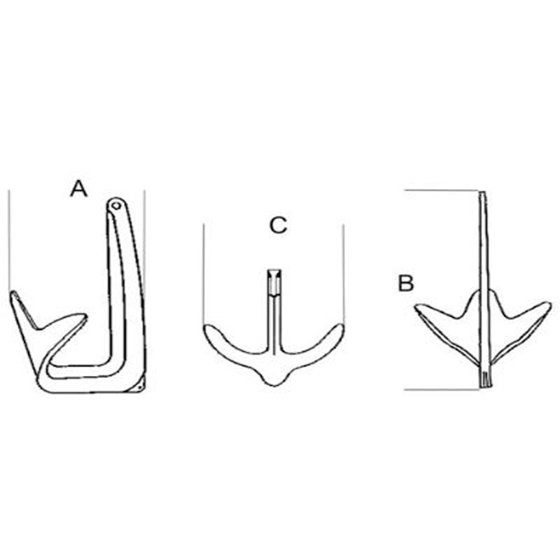 Anchor FORCE stainless 5kg (type Bruce)