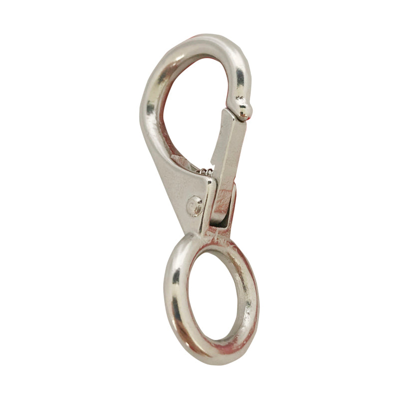 Carabiner hook stainless L.97mm 1-pc