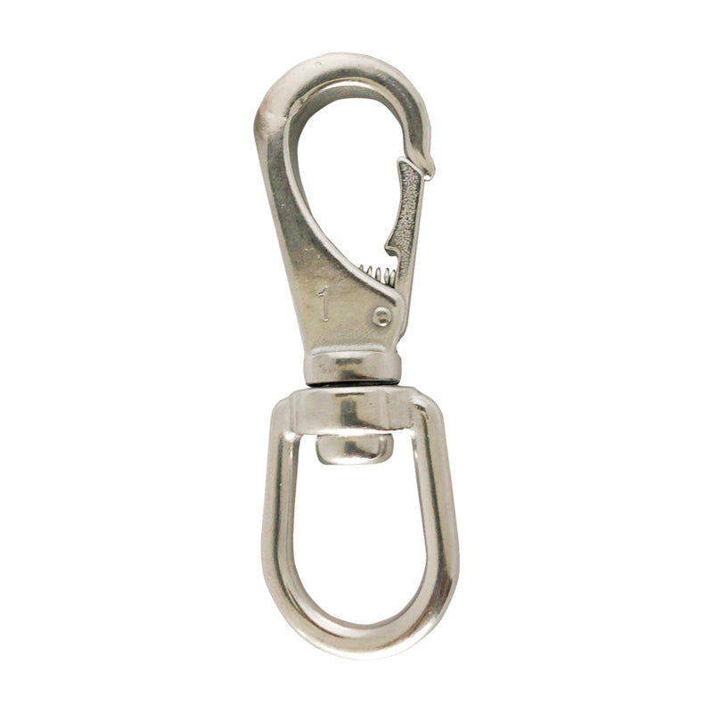 Snap hook w/swivel. stainless L.100mm