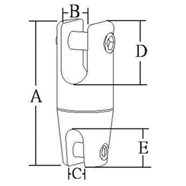 Anchor swivel RF steel for 6 - 8mm chain