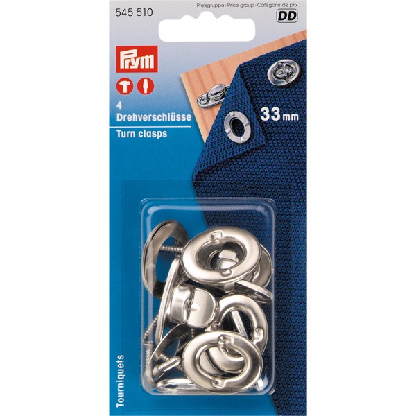 Kalechevreder mit Ösen und Schrauben 33mm h-6mm 4St